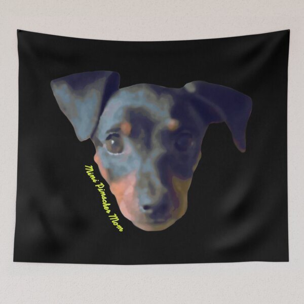 Item preview, Abstract Miniature Pinscher Mom Yellow designed and sold by JWDesigns777.