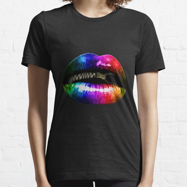 "Zips and Lips" - Clothing Essential T-Shirt