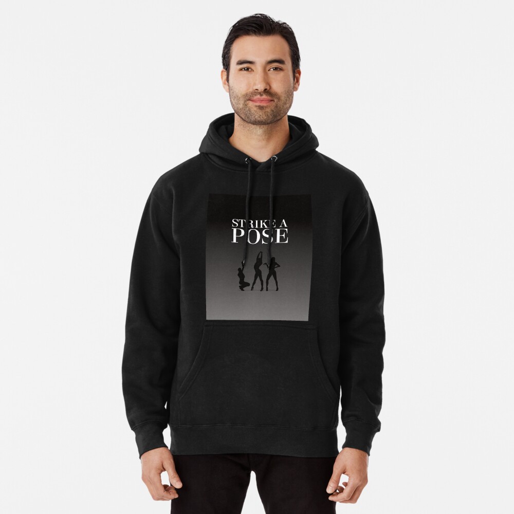 Logo and Group Pose Black Hoodie