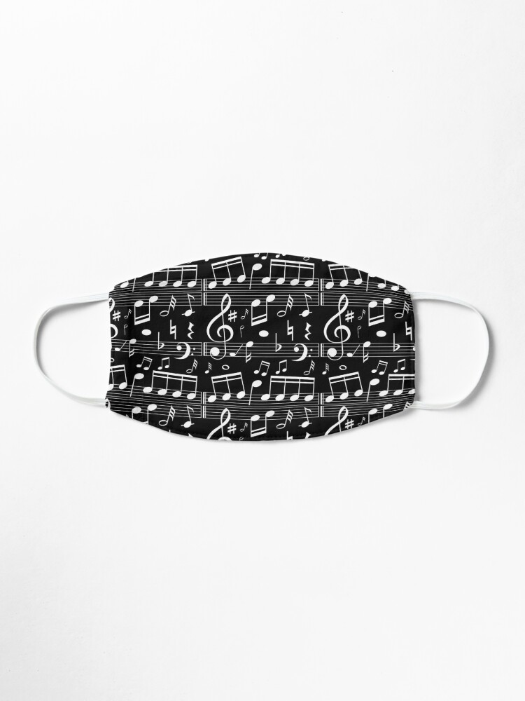 Alternate view of Musical Notes, Music Player Composer Pianist Gift Mask