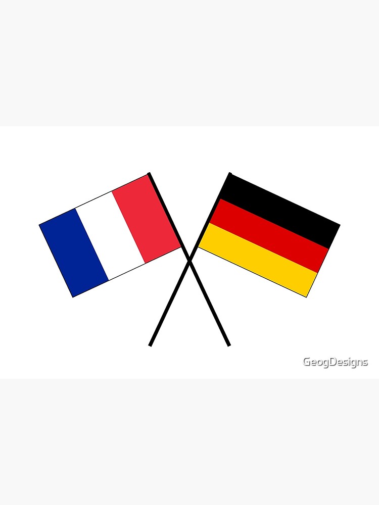 "deutschfranzösische Freundschaft EU Europa Flagge" Poster von