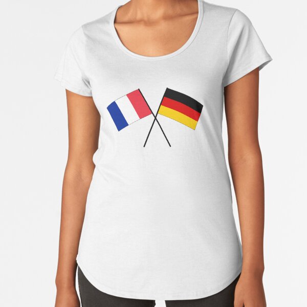 France Flag Vintage Soccer T-shirt-Adult - Athletic Grey