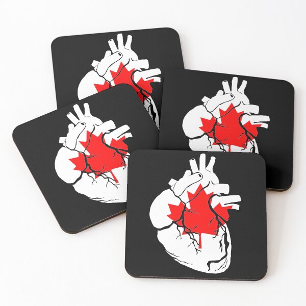 Item preview, Anatomical heart design, Canada flag designed and sold by BunDesigns.