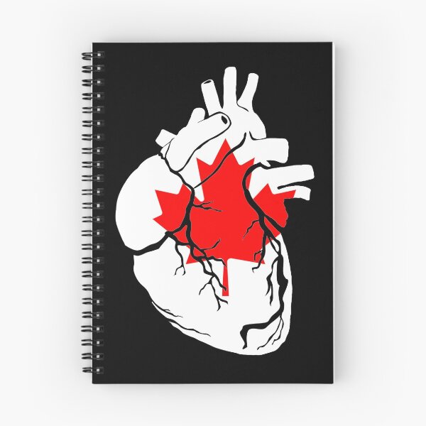 Artikelvorschau, Anatomisches Herzdesign, Kanada-Flagge entworfen und verkauft von BunDesigns.