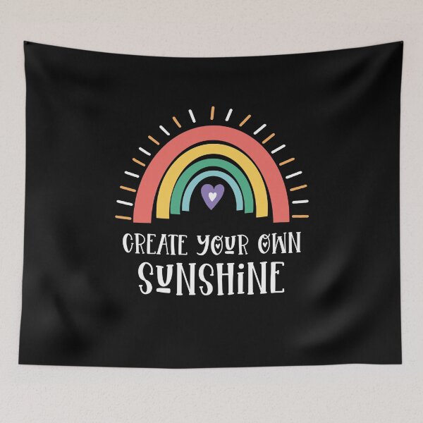 Item preview, Boho Rainbow Uplifting Inspirational Sunshine Yoga designed and sold by brightandbold.