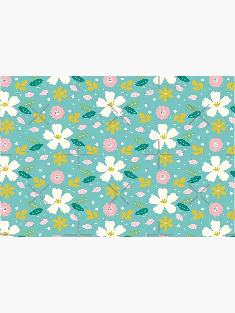 Daisy Flower Pattern Face Covering by ThreadsNouveau