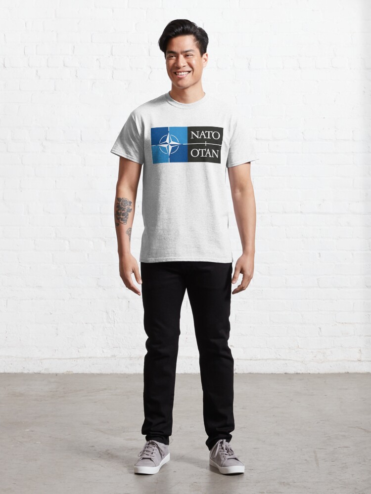 Alternate view of NATO. Logo of the North Atlantic Treaty Organisation, North Atlantic Alliance. Classic T-Shirt