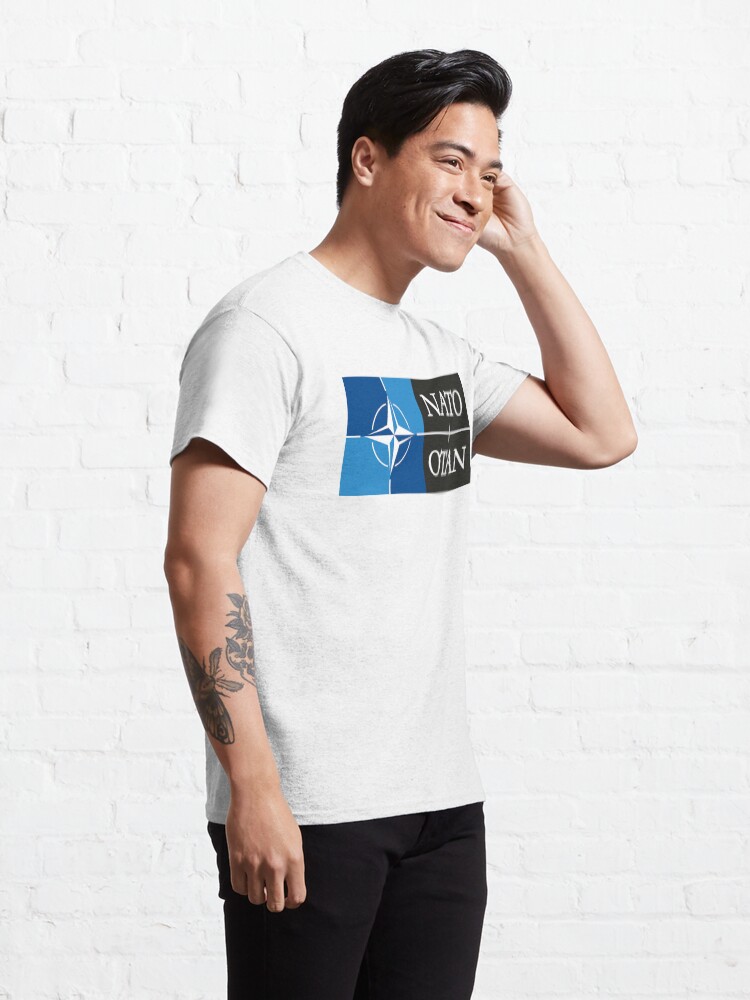 Alternate view of NATO. Logo of the North Atlantic Treaty Organisation, North Atlantic Alliance. Classic T-Shirt