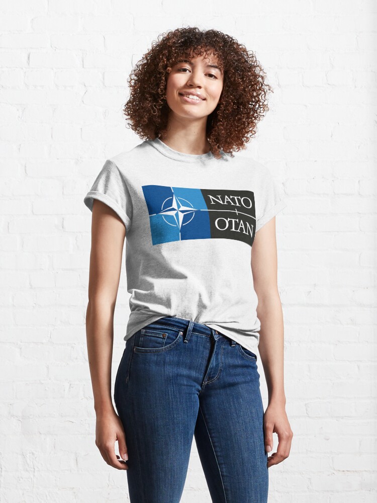 Alternate view of NATO. Logo of the North Atlantic Treaty Organisation, North Atlantic Alliance. Classic T-Shirt