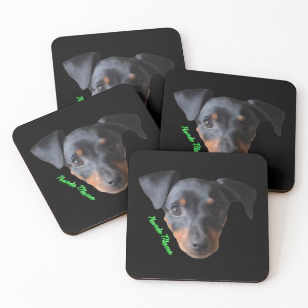 Item preview, Watercolor Miniature Pinscher Hunde Mama Green designed and sold by JWDesigns777.