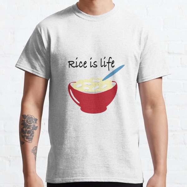 rice life t shirts