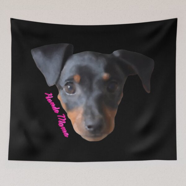Item preview, Watercolor Miniature Pinscher Hunde Mama Pink designed and sold by JWDesigns777.