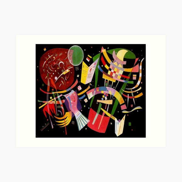 "Composición X" | Arte abstracto de Wassily Kandinsky Lámina artística