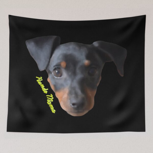 Item preview, Watercolor Miniature Pinscher Hunde Mama Yellow designed and sold by JWDesigns777.