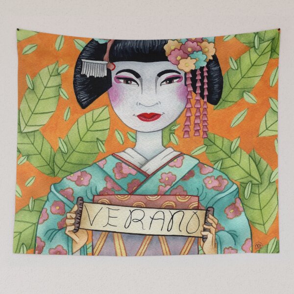 Item preview, Summer Geisha designed and sold by adeillustrator.