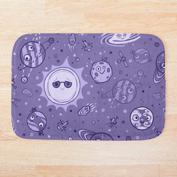 Item preview, Patrón de espacio de dibujos animados - púrpura designed and sold by chayground.