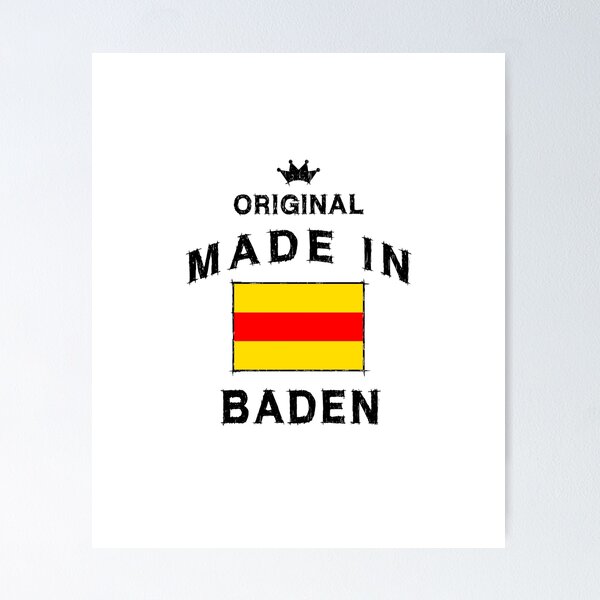 Item preview, Made in Baden Baden Baden birth gift designed and sold by GeogDesigns.