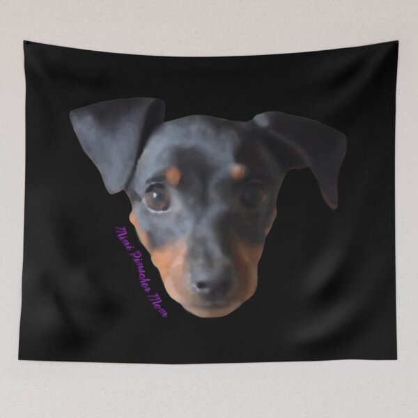 Item preview, Watercolor Miniature Pinscher Mom Purple designed and sold by JWDesigns777.