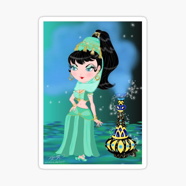 Wicked sexy genie Sticker