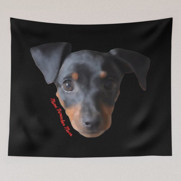 Item preview, Watercolor Miniature Pinscher Mom Red designed and sold by JWDesigns777.