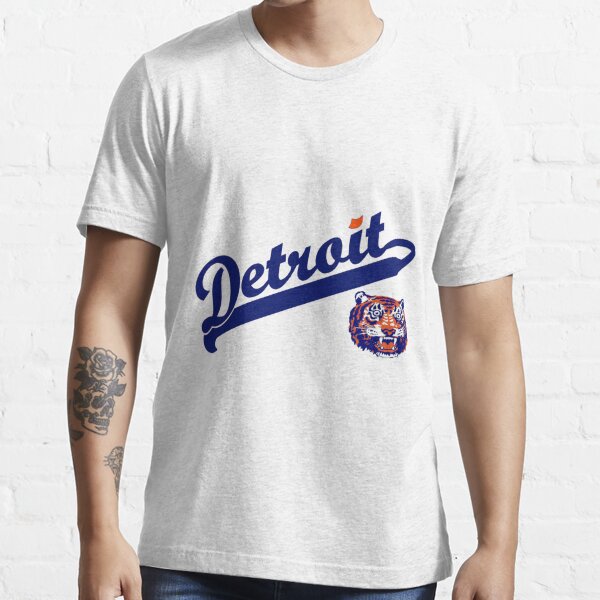 Detroit Tigers Women's Pink English D T-Shirt - Vintage Detroit Collection