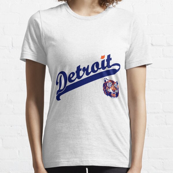Detroit Tigers Women's Pink English D T-Shirt - Vintage Detroit