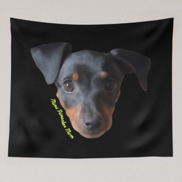 Item preview, Watercolor Miniature Pinscher Mom Yellow designed and sold by JWDesigns777.