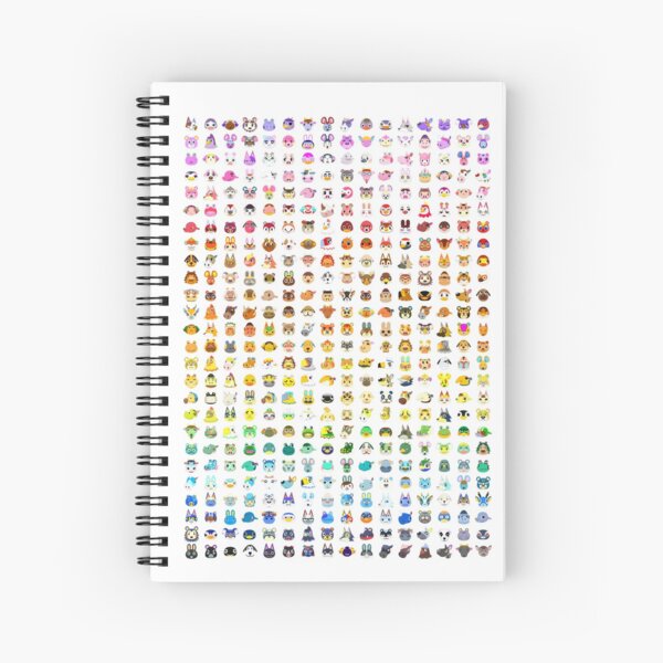 Arc-en-ciel de villageois Animal Crossing Cahier à spirale