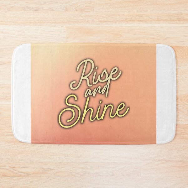 Item preview, Rise and Shine motivational quote designed and sold by Delicarte.