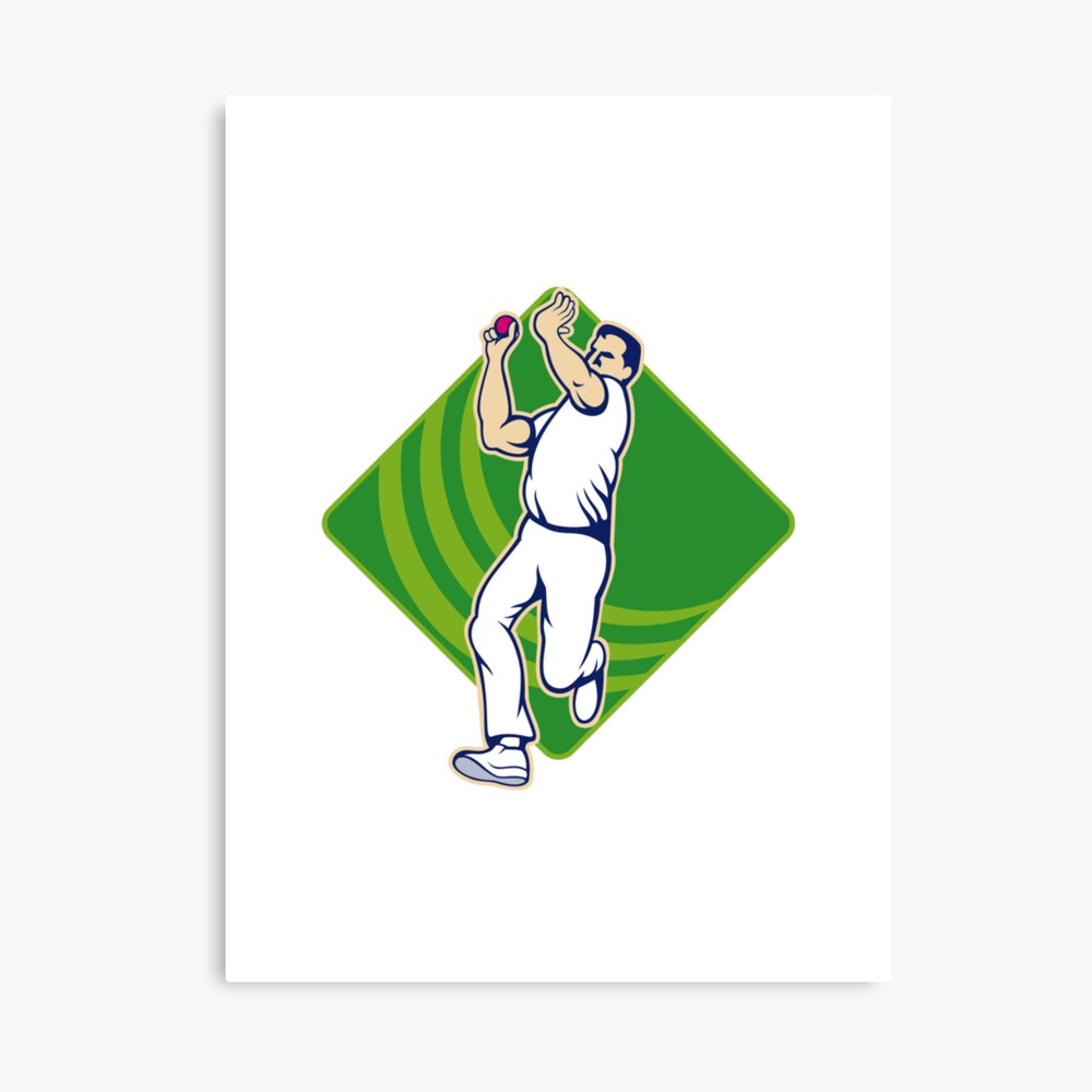 bowling the cricket player design by brush stroke vector Stock Vector |  Adobe Stock