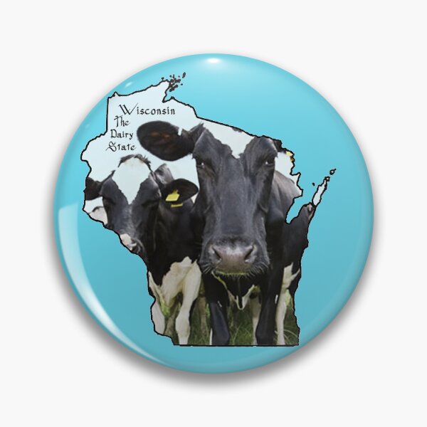 Item preview, Wisconsin Map with Unoffical State Nickname:  The Dairy State designed and sold by Havocgirl.
