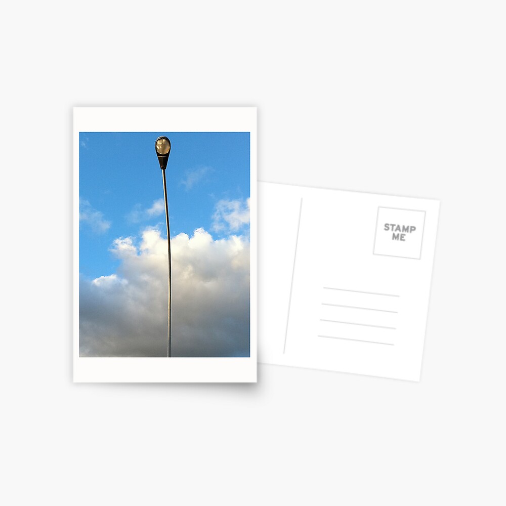 Just a lampost having a nice day behind it Postcard