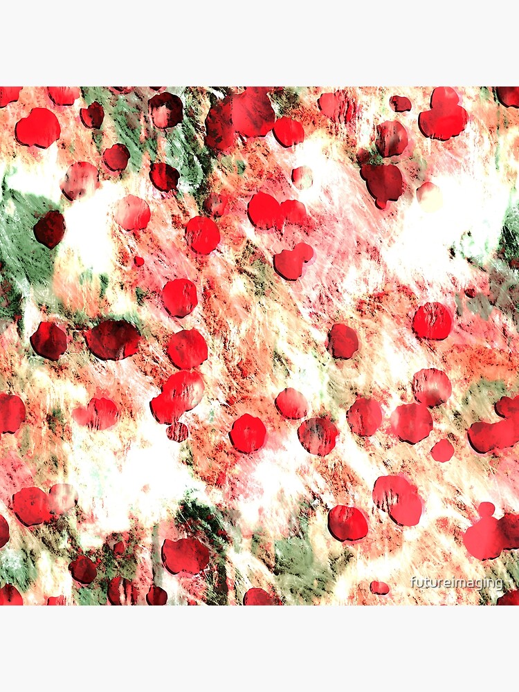 Pink Red Dirty Polka Dot Grunge by futureimaging