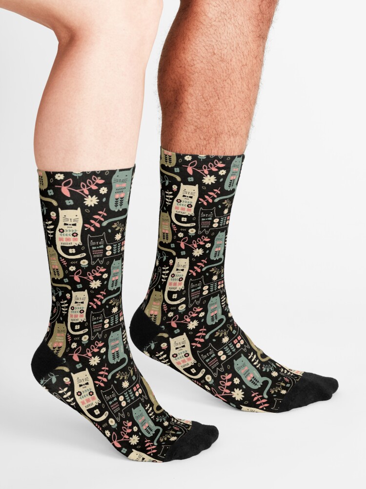 Alternate view of Cat Folk Socks
