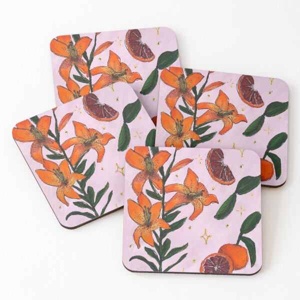 Item preview, Blood Orange and Lilies designed and sold by TheKnitGirl.