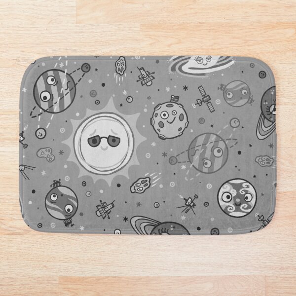 Item preview, Cartoon Space Pattern - Grey/Gray designed and sold by chayground.