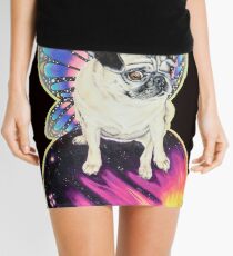 Puggerfly In Space Mini Skirt