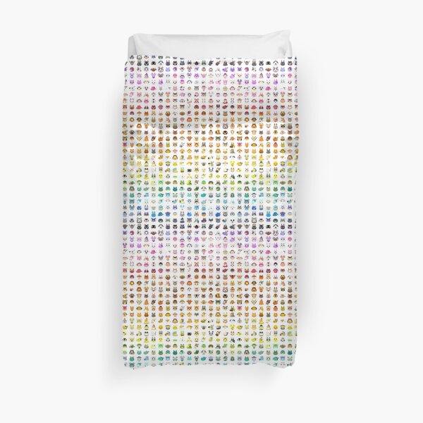 Arc-en-ciel de villageois Animal Crossing Housse de couette