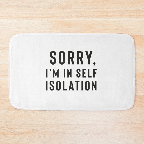 Item preview, Funny Sorry I'm in self-isolation sticker designed and sold by jozefds.