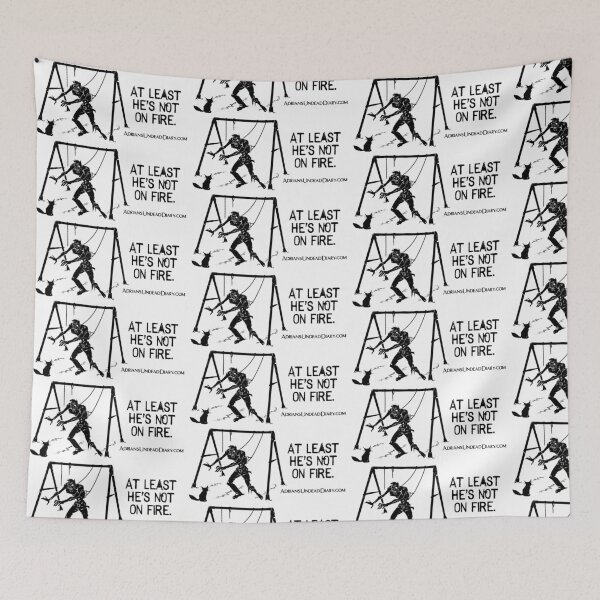 Item preview, The Adrian's Undead Diary At Least He's Not on Fire logo designed and sold by Chris Philbrook.