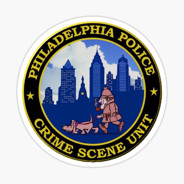 Philadelpia Police Crime Scene Unit Sticker For Sale By Lawrencebaird