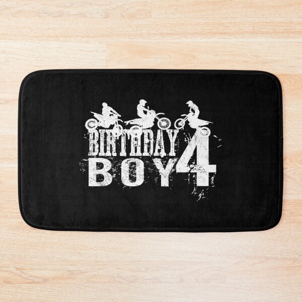 Item preview, Dirt Bike Birthday Boy 4 Years Old 4th B-day Boys Party graphic designed and sold by Grabitees.