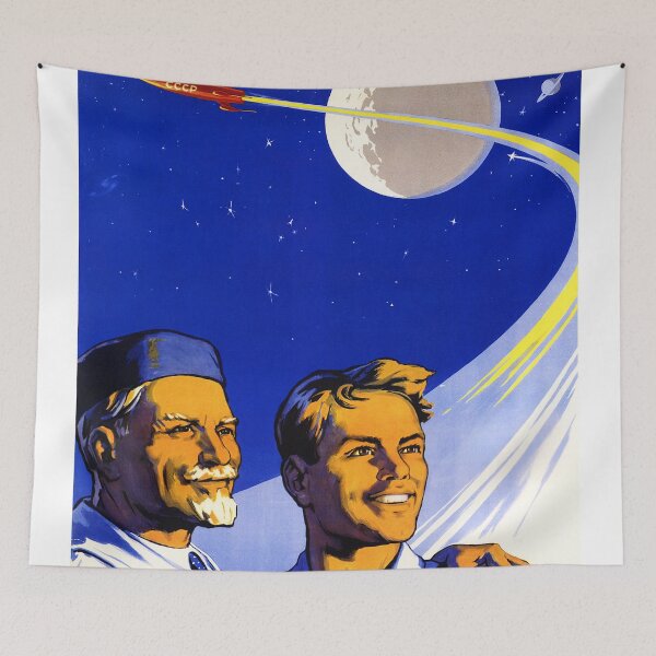 Item preview, Soviet Space Poster  designed and sold by pravdamedia.