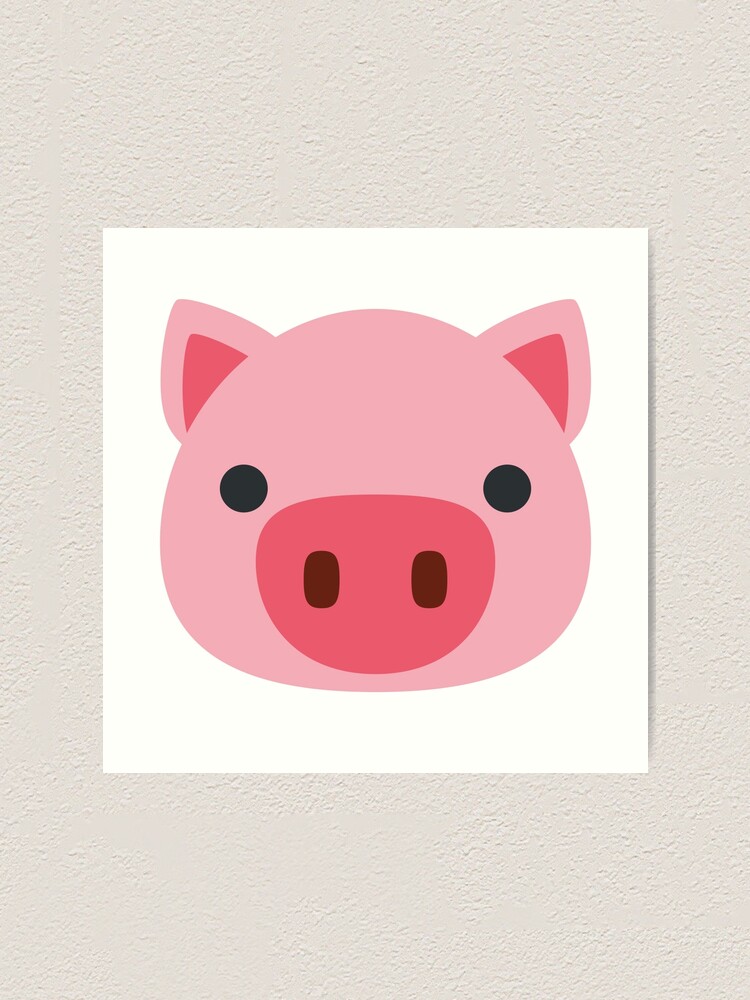 L mina art stica for Sale con la obra Emoji cara de cerdo de