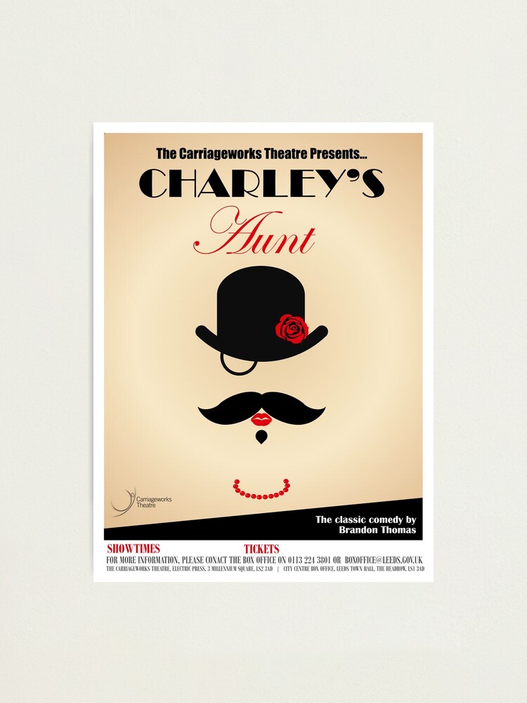 "Charley's Aunt Theatre Poster" Photographic Print For Sale By ...