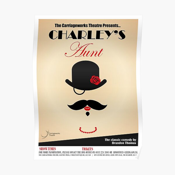 Charley's Aunt Theatre Poster Poster
