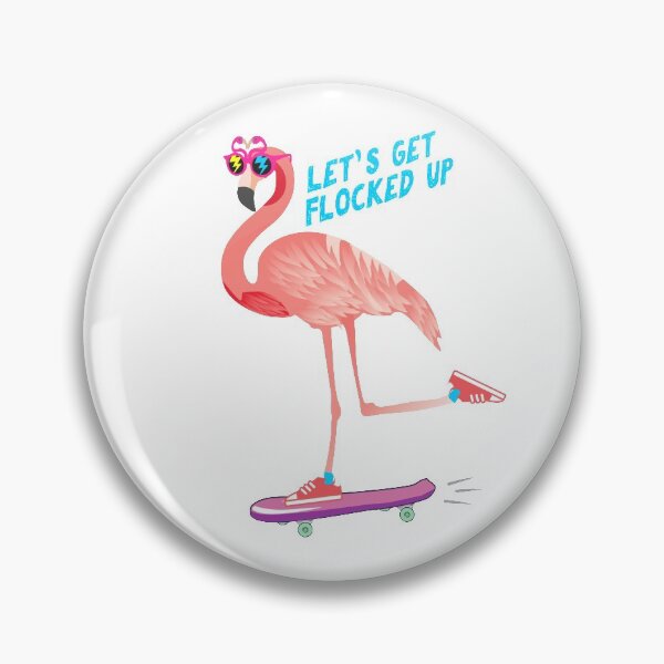 Item preview, Let's Get Flocked Up Pink Flamingo designed and sold by alenaz.