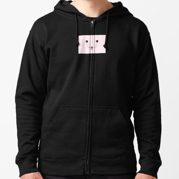 Visage rose Veste zippée à capuche