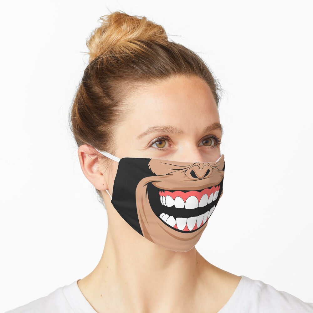 risa mono boca mascarilla gracioso Mascarilla