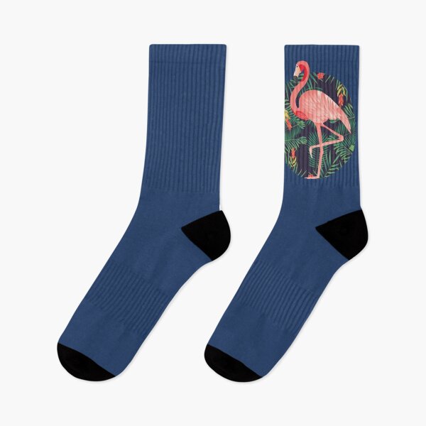 Item preview, Pink Flamingo in Tropical Forest Cute Floral Design  designed and sold by alenaz.